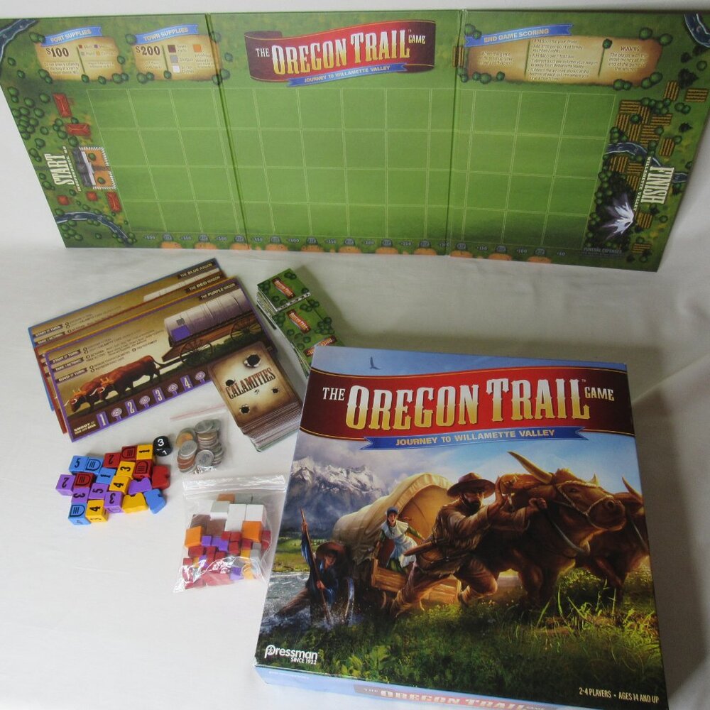 The Oregon Trail Journey to Willamette Valley Boardgame Pressman